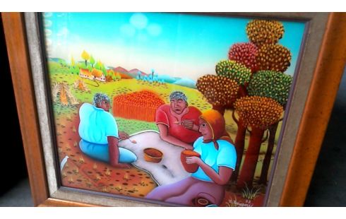 PEINTURE DESSUS GLACE DEDICACE