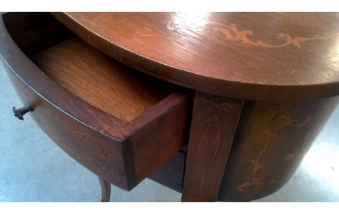 ARCÓN OVALADO, , MARQUETERÍA 2 CAJONES