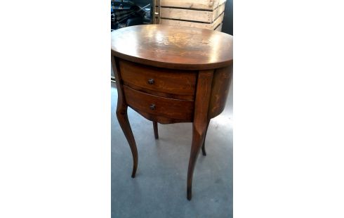 ARCÓN OVALADO, , MARQUETERÍA 2 CAJONES