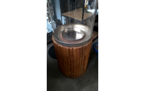 OBJET DECO ROND GLACE, , BOIS GRAND MODELE