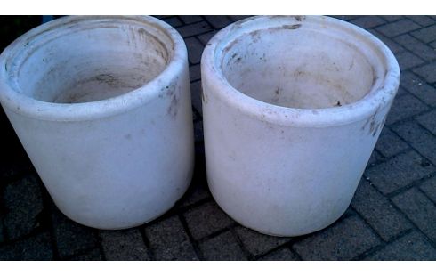 BLOEMPOT WIT PVC PER STUK