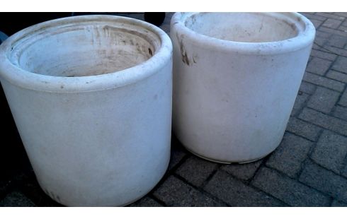 BLOEMPOT WIT PVC PER STUK