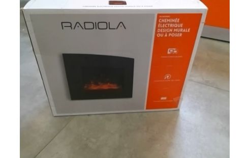 CHEMINEE ELECTRIQUE + TELEC RADIOLA  EN CARTON