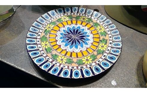 DECORATION TERRE CUITE EMAILLE