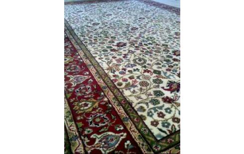 TEPPICH ORIENTALISCH ROT/GRÜN/WEISS FLORAL