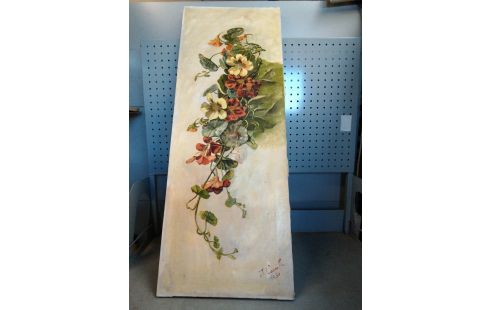 TOILE FLEURS ANNEES 30