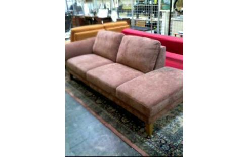 SOFA RECAMIERE 2-KISSEN BRAUN