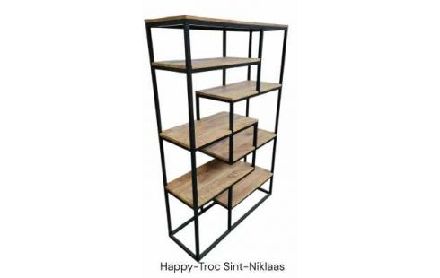 ETAGERE NOIR METAL