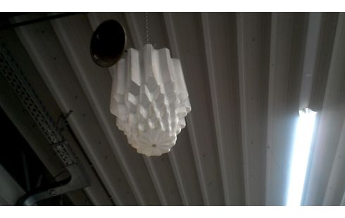 HANGLAMP HALLAMP ART DECO MAT GLAS