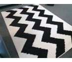 TAPIS NOIR ET BLANC 230X160 (UNE TACHE)