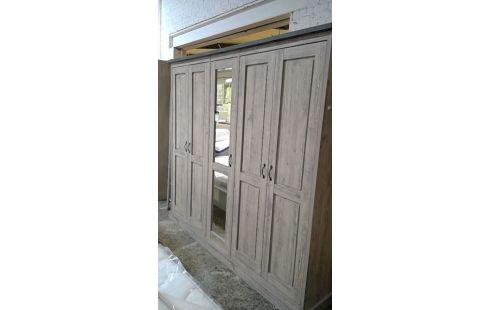 GARDE ROBES MODERNE 5 PORTES (BICOLORE)
