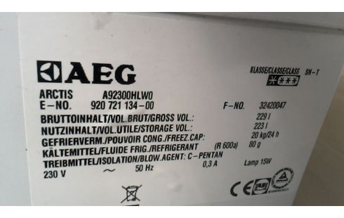 CONGELATEUR COFFRE AEG