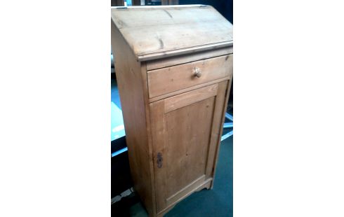 PUPITRE, , ARMOIRE PIN 1 PORTE / 1 TIROIR A ABATTANTS