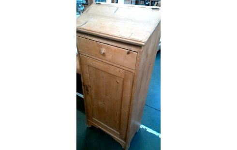 PUPITRE, , ARMOIRE PIN 1 PORTE / 1 TIROIR A ABATTANTS