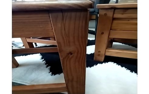 TABOURET PIN COEUR FISURES