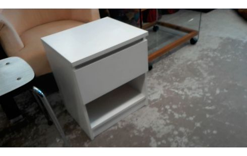 CHEVET  1  TIROIR  BLANC