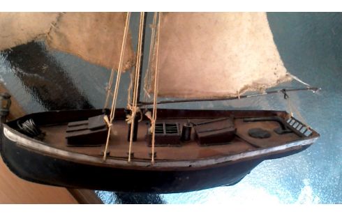 OBJET DECO, , BATEAU METAL NOIR