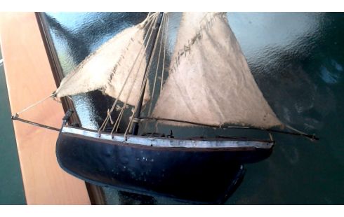 OBJET DECO, , BATEAU METAL NOIR