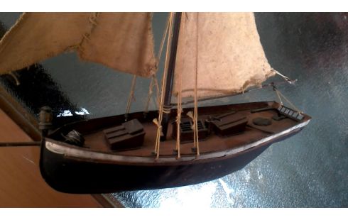 OBJET DECO, , BATEAU METAL NOIR