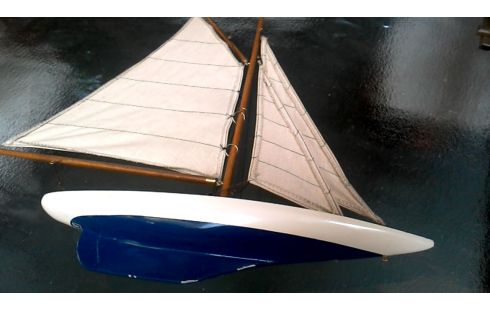 OBJET DECO, , BATEAU BLANCHE BLEUE
