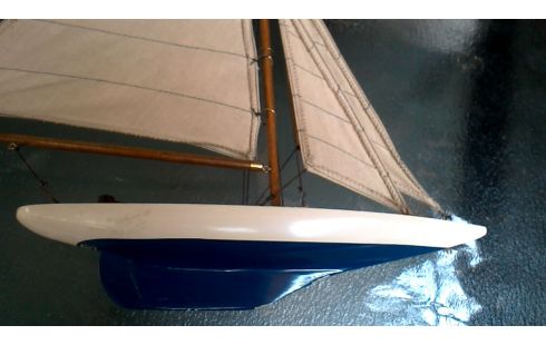 OBJET DECO, , BATEAU BLANCHE BLEUE