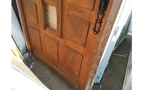 PORTE D ENTRÉE BOIS MASSIF