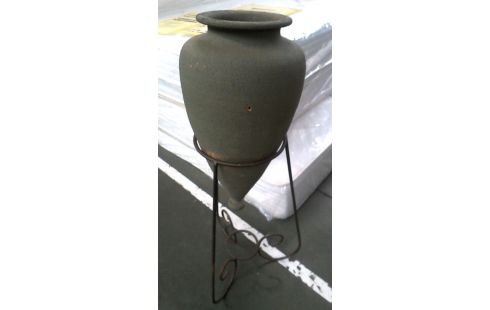 VASE TERRA COTTA MET, , DESSERTE FER FORGE