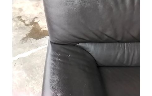 CANAPE CUIR CHOCOLAT 2 PLACES