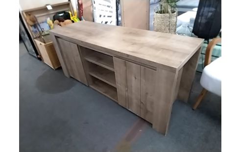 MEUBLE TV HIFI MODERNE 2 PORTES 156X51X65