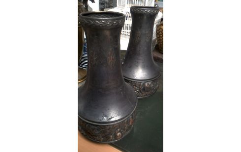 VASE KUPFER ART DECO.