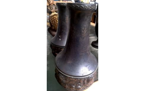 VASE KUPFER ART DECO.