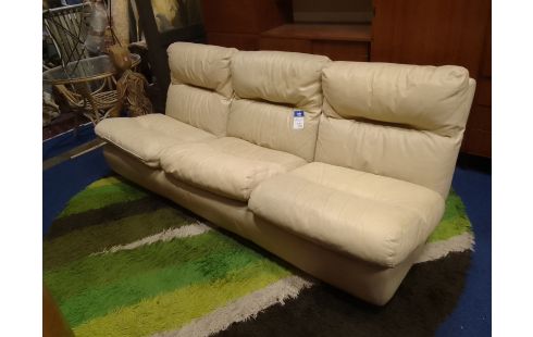 CANAPE 3 PLACES CUIR VINTAGE