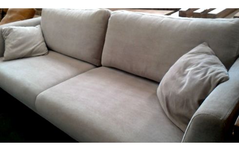 BUTACA. 3 PLAZAS BEIS TEJIDO