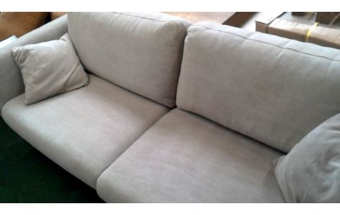 BUTACA. 3 PLAZAS BEIS TEJIDO