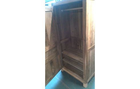 ARMOIRE MASSIF TECK 1 PORTE