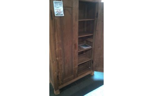 ARMOIRE MASSIF TECK 2 PORTES