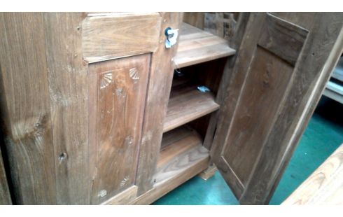 PENDERIE MASSIF TECK 2 PORTES