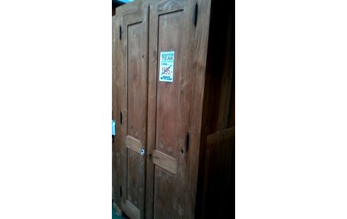 PENDERIE MASSIF TECK 2 PORTES