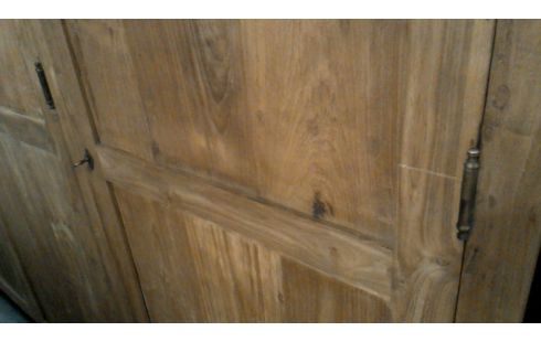 PENDERIE MASSIF TECK 3 PORTES