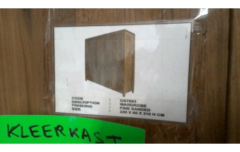 PENDERIE MASSIF TECK 3 PORTES