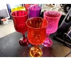 VERRES A PIED COULEURS LOT