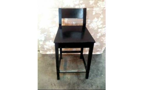 BARHOCKER SCHWARZ KURZE LEHNE