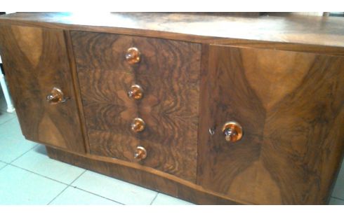 KOMMODE ART DECO., , SPIEGEL 2 TÜREN 4 SCHUBLADEN