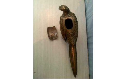 FASANSKULPTUR REALIS. MESSING M. ÖFFNUNG