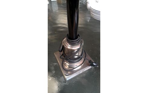 TAFELLAMP ZILVERKLEUR MESSING ZWART