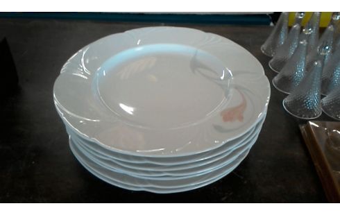 ASSIETTES PORCELAINE  GM LOT DE 7