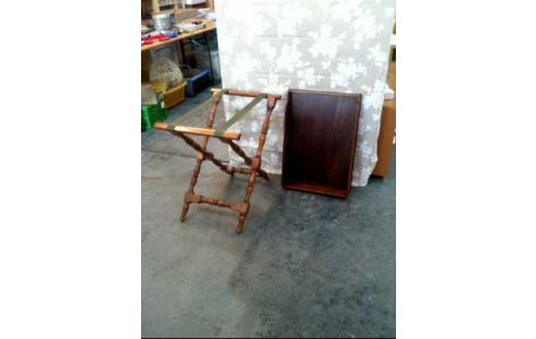 SERVIERTISCH HOLZ DUNKEL TABLETT STÄNDER