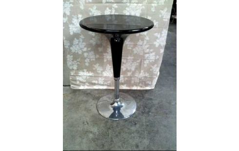 BARTISCH + 2-BARHOCKER 3-SET SCHWARZ/ CHROM