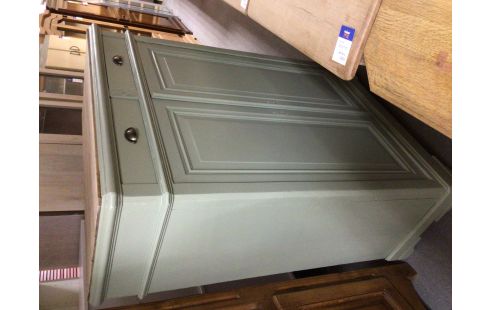 BONHEUR DU JOUR PATINE VERT 2 PORTES 2 TIROIRS