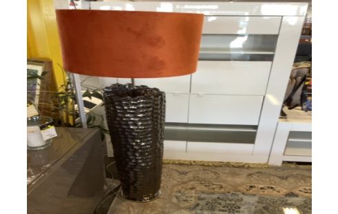 LAMPE DECO PIED H120CM CHROME MARTELE INCLINABLE